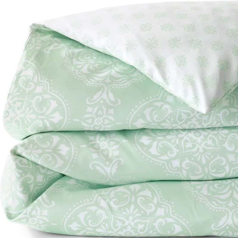 400 Thread Count Premium Supima Cotton No Iron Sateen Duvet Bed Cover, alternative image