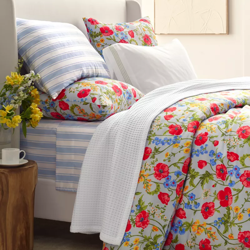 400 Thread Count Premium Supima Cotton No Iron Sateen Comforter, alternative image