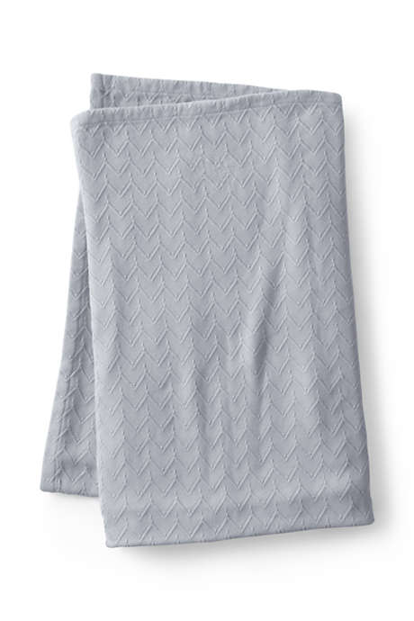 Cotton Chevron Pattern Bed Blanket