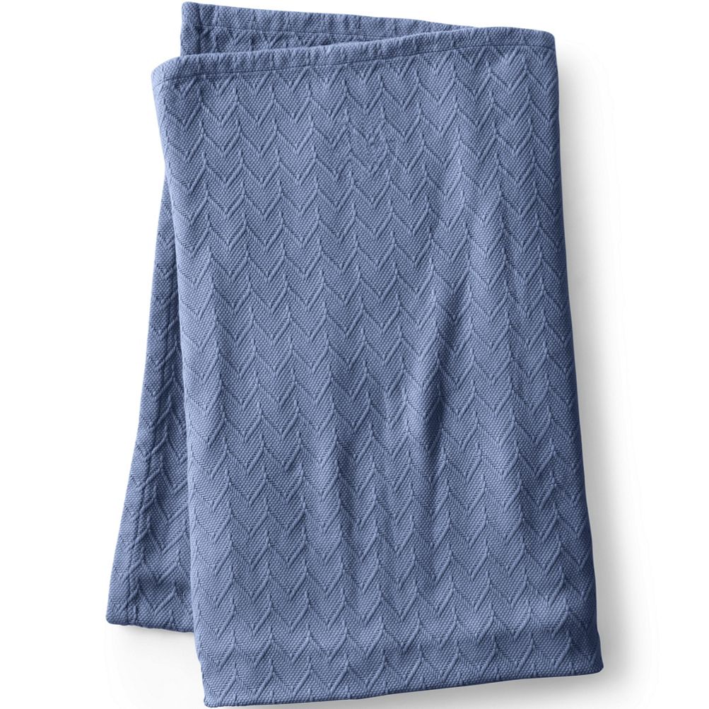 Organic Cotton Crinkle Throw Blanket