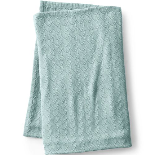 Cotton Chevron Pattern Bed Blanket