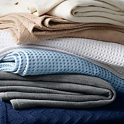Cotton Chevron Pattern Bed Blanket, alternative image