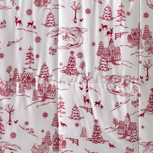 Rich Red Toile