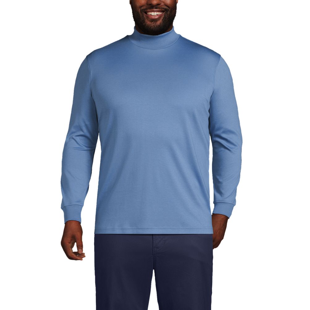 Lands end outlet men's mock turtleneck