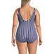 Women's Plus Size Chlorine Resistant Scoop Neck Soft Cup Tugless Sporty One Piece Swimsuit Print, Back