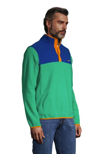 mens fleece pullover jacket