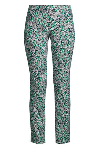 Women's Starfish Mid Rise Slim Leg Pants | Lands' End