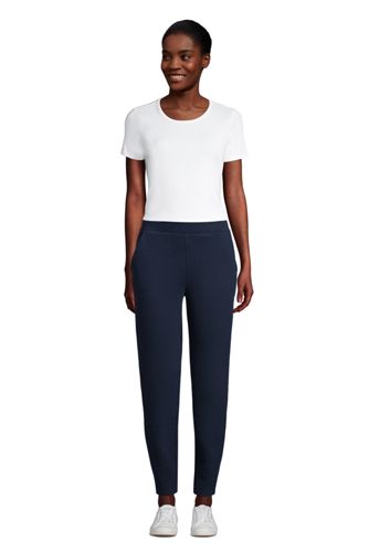 women's petite sweatpants with elastic ankles