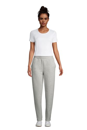 women's petite sweatpants with elastic ankles