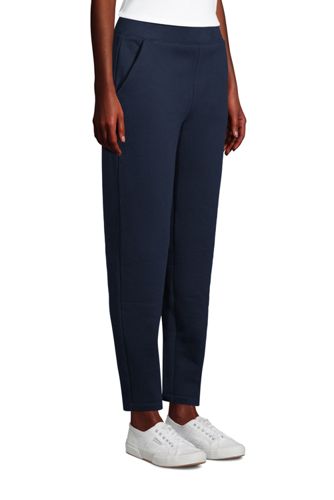 women's petite sweatpants with elastic ankles