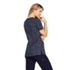Women's Printed Scrubs Uniform Top, Back