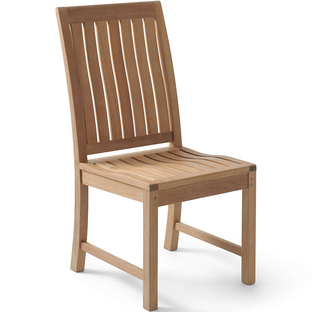 Teak Patio Dining Chair, Front