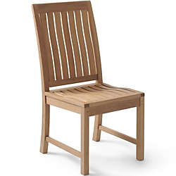 Teak Patio Dining Chair, Front