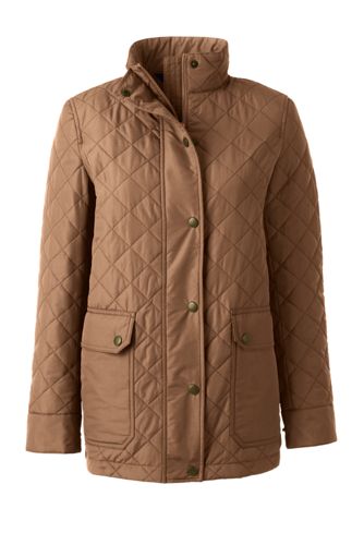 Women S Plus Size Insulated Quilted Barn Long Jacket Plus Size