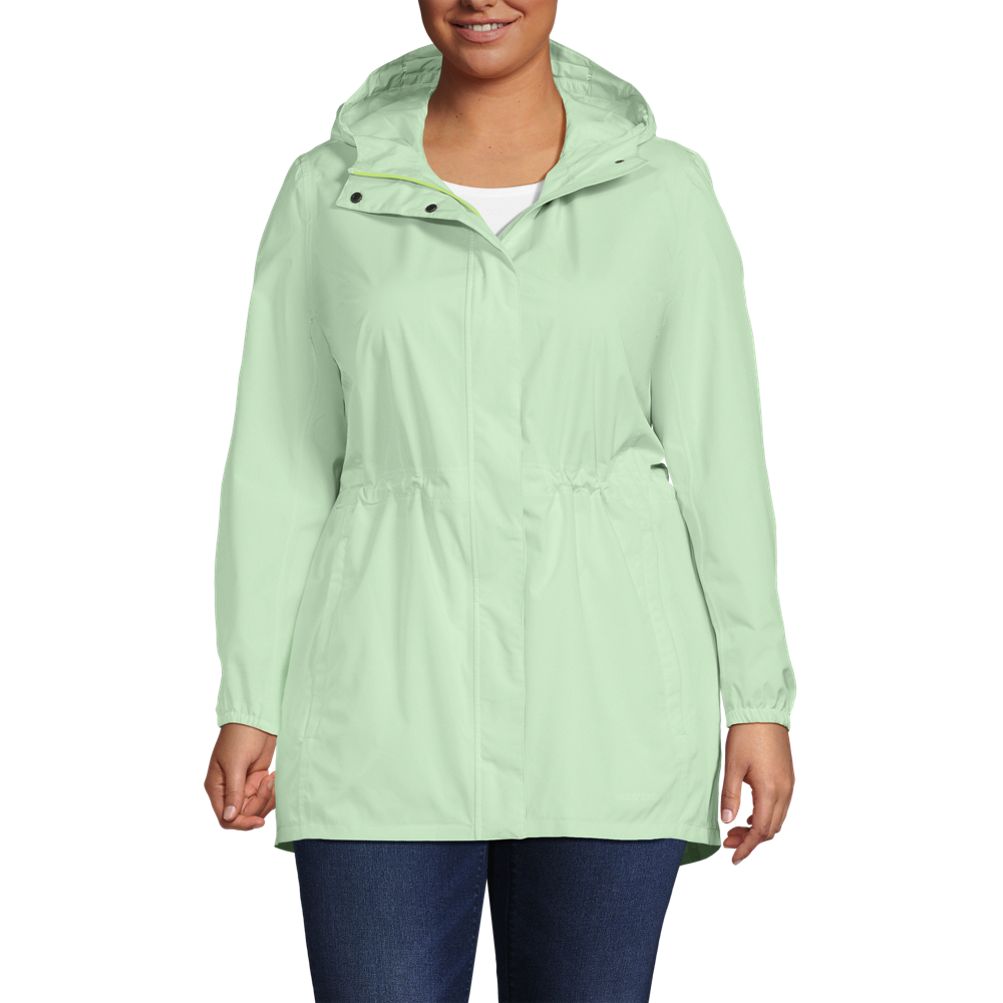 Plus Size Squall Packable Waterproof Raincoat | Lands' End