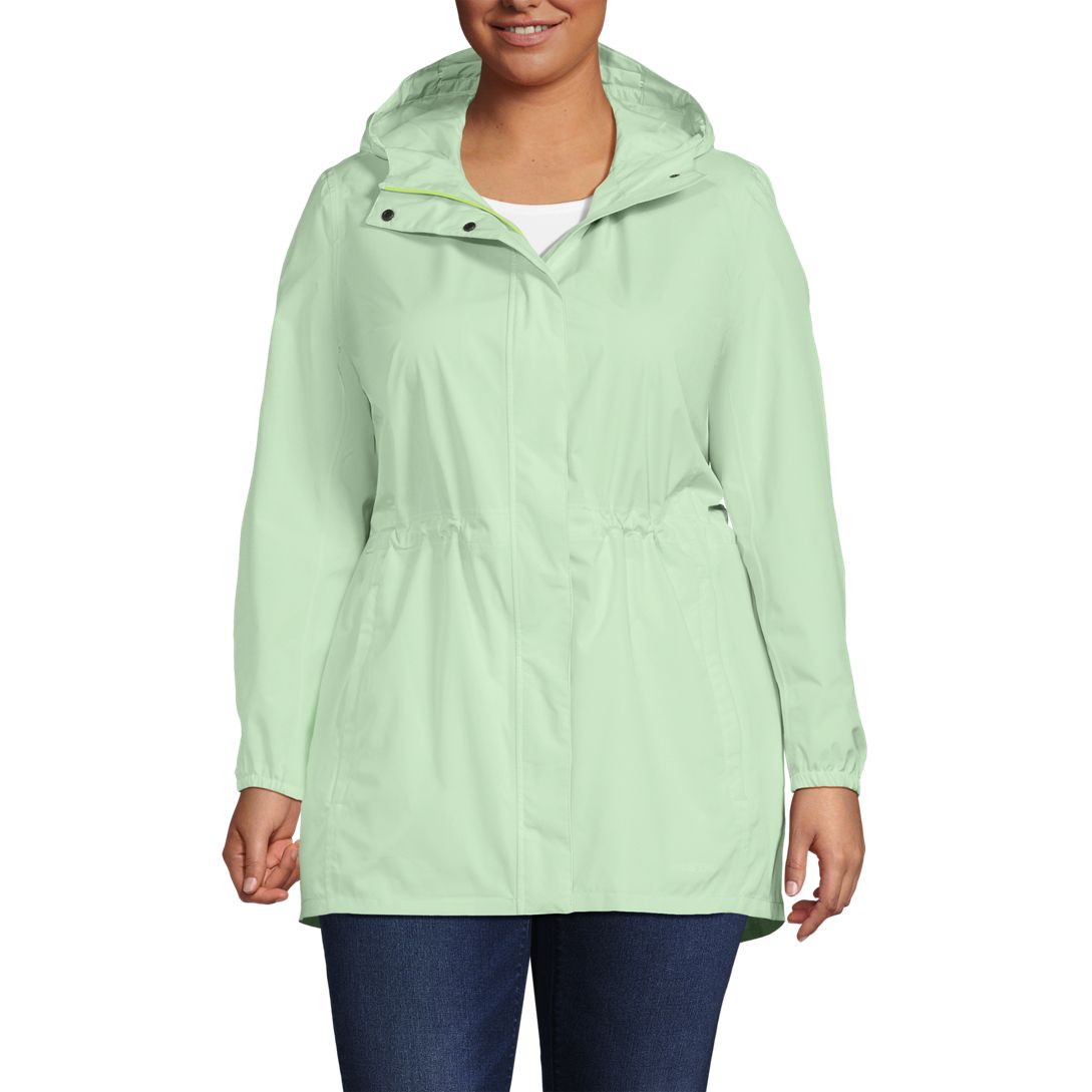 Women's Waterproof Hooded Packable Raincoat