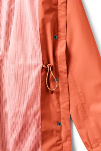 plus size red raincoat