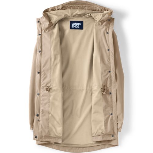  Lands' End Wasserdichte Regenjacke Squall Mit Packfach, Damen, Größe:44-46 Regular, Weiß, Polyester, By Lands' End 
