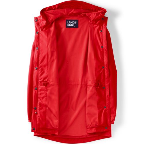  Lands' End Wasserdichte Regenjacke Squall Mit Packfach, Damen, Größe:32-34 Petite, Rot, Polyester, By Lands' End 