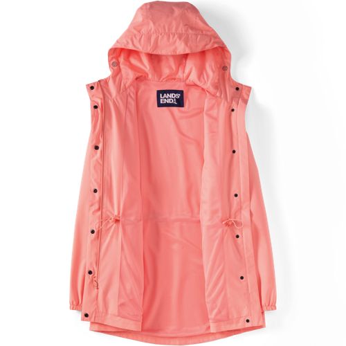  Lands' End Wasserdichte Regenjacke Squall Mit Packfach, Damen, Größe:32-34 Petite, Pink, Polyester, By Lands' End 