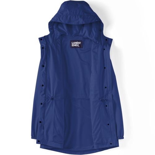  Lands' End Wasserdichte Regenjacke Squall Mit Packfach, Damen, Größe:32-34 Petite, Blau, Polyester, By Lands' End 
