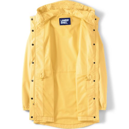  Lands' End Wasserdichte Regenjacke Squall Mit Packfach, Damen, Größe:32-34 Regular, Gelb, Polyester, By Lands' End 