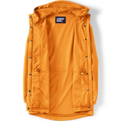  Lands' End Wasserdichte Regenjacke Squall Mit Packfach, Damen, Größe:32-34 Regular, Orange, Polyester, By Lands' End 