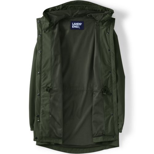  Lands' End Wasserdichte Regenjacke Squall Mit Packfach, Damen, Größe:32-34 Petite, Grün, Polyester, By Lands' End 