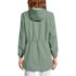 Women's Petite Waterproof Hooded Packable Raincoat, Back
