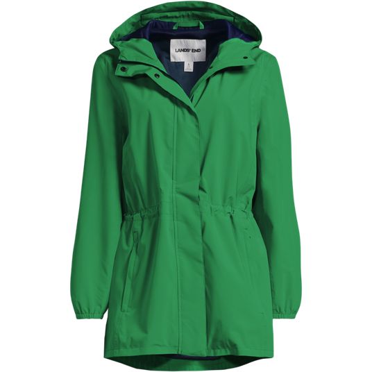Lands' End グリーン フーディー XL Womens Green Coats & Jackets | Lands' End