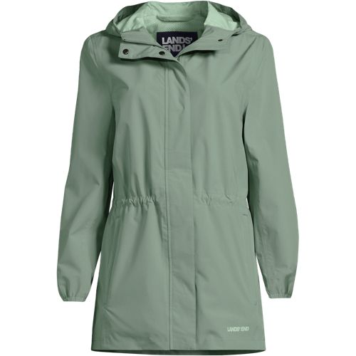 Lands end plus size sale rain jacket