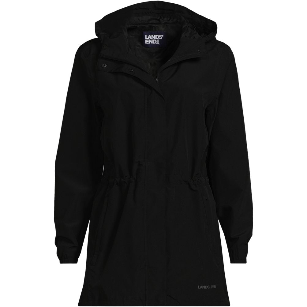 Women's Plus Size Waterproof Hooded Packable Raincoat | Lands' End