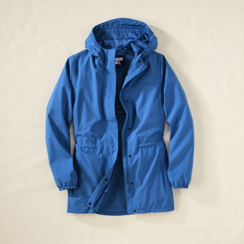  Lands' End Wasserdichte Regenjacke Squall Mit Packfach, Damen, Größe:32-34 Regular, Blau, Polyester, By Lands' End 