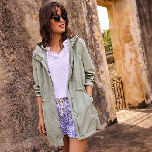 Petite packable outlet raincoat