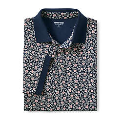 Men's Short Sleeve Pattern Supima Polo Shirt, alternative image