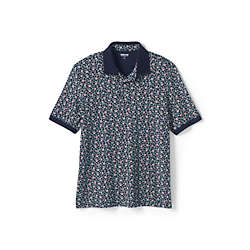 Men's Short Sleeve Pattern Supima Polo Shirt, Front