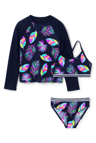 girls 3 piece swim set