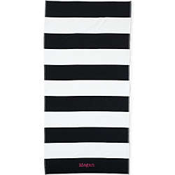 Cabana Rugby Stripe Beach Towel, Front