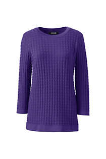 Women's Cotton Modal Textured Sweater