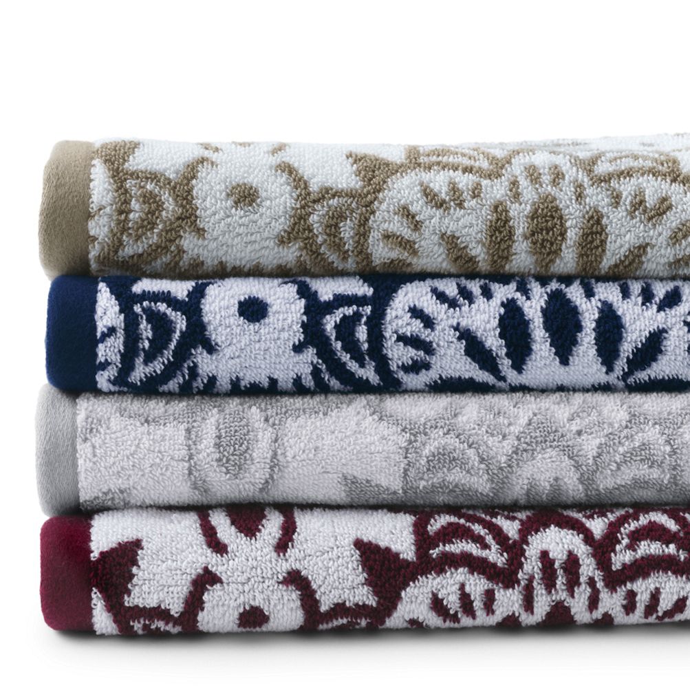 Texere 100% Organic Cotton Cable Knit Jacquard Towel Set