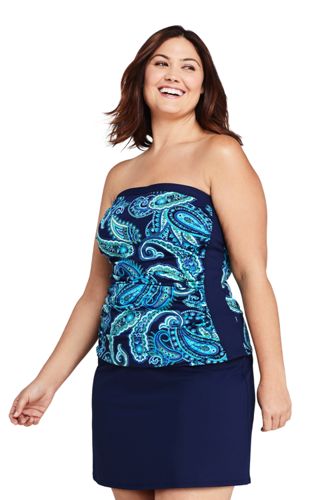 plus size strapless swimsuit tops