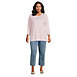 Women's Plus Size 3/4 Sleeve Cotton Supima Crewneck Tunic, alternative image