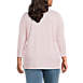 Women's Plus Size 3/4 Sleeve Cotton Supima Crewneck Tunic, Back