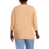 Women's Plus Size 3/4 Sleeve Cotton Supima Tunic, Back