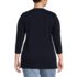 Women's Plus Size 3/4 Sleeve Cotton Supima Tunic, Back