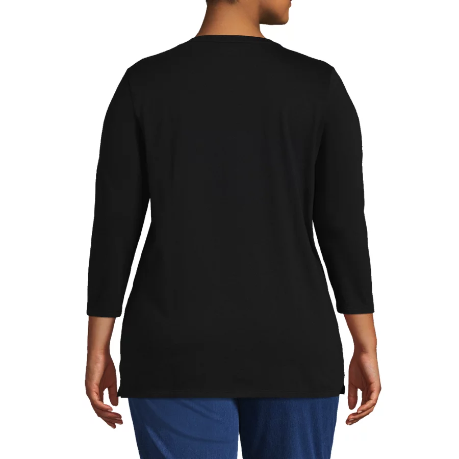 Women's 34 Sleeve Cotton Supima Tunic view 5