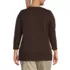 Women's Plus Size 3/4 Sleeve Cotton Supima Tunic, Back