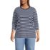 Women's Plus Size 3/4 Sleeve Cotton Supima Tunic, Front