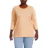 Women's Plus Size 3/4 Sleeve Cotton Supima Tunic, Front