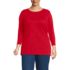 Women's Plus Size 3/4 Sleeve Cotton Supima Tunic, Front